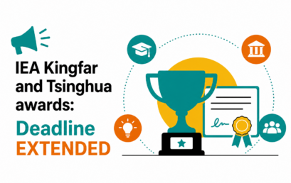IEA Kingfar and Tsinghua Awards: Deadline EXTENDED