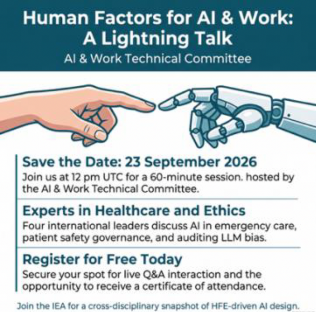 Human Factors for AI & Work: A Lightning Talk